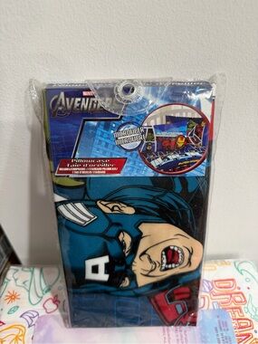 Marvel Captain America Pillowcase - Blue, Red, White